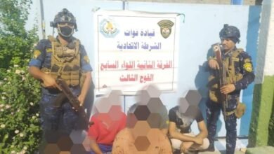 صورة القبض على 21 متهماً واغلاق قاعة مناسبات غير رسمية في بغداد